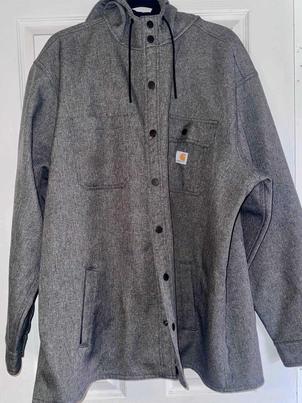 Carhartt Black Hooded Rain Defender Jacket